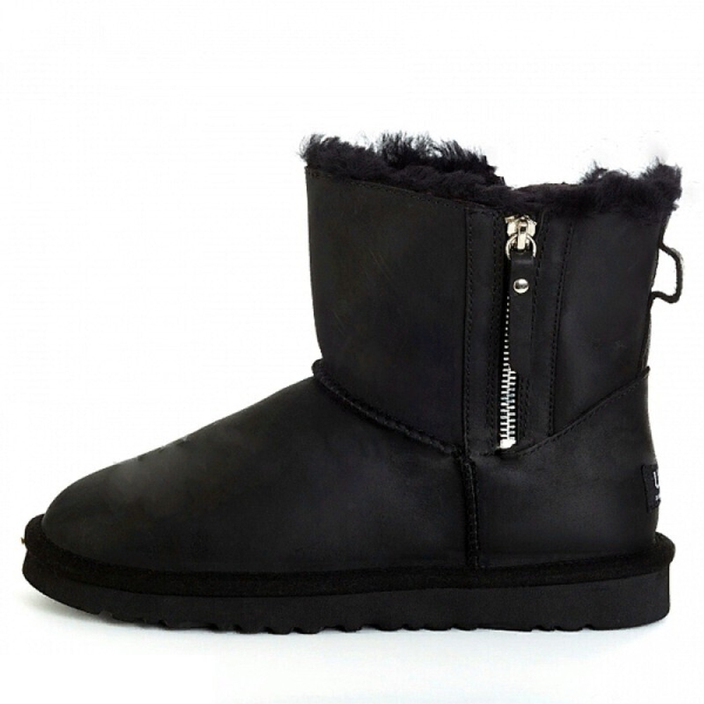 Угги Mini Double Zip Black