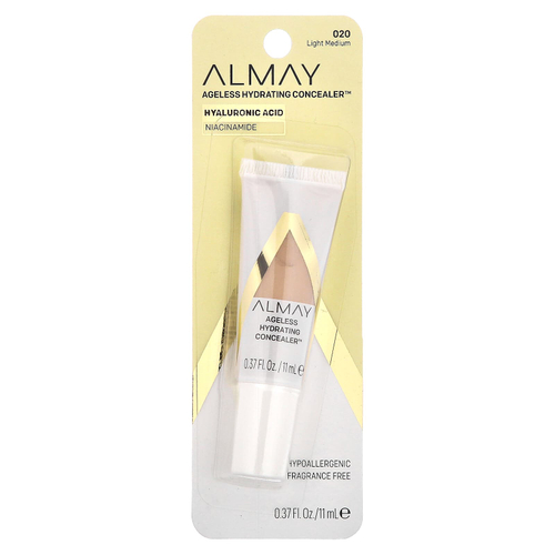 Almay, Ageless Hydrating Concealer, увлажняющий консилер, 020 светлый и бежевый, 11 мл (0,37 жидк. унции)