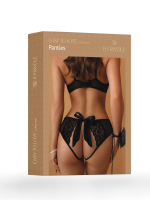 Трусики с доступом и бантом сзади Le Frivole черные 42-44
