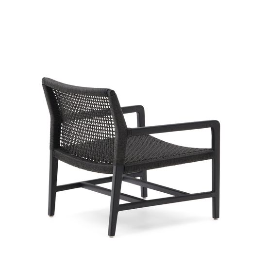 Sabolla Кресло из массива тикового дерева черного цвета La Forma Испания 