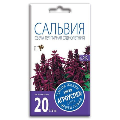 Сальвия Свеча пурпурная 10шт Агроуспех