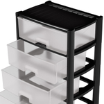 Комод 4-х секционный "Колорит" широкий (черный)