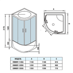 Душевая кабина WeltWasser WW500 EMMER 12055-2 120х120