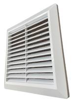 Решётка вентиляционная разъёмная с москитной сеткой 203х203 мм