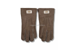 UGG Перчатки Кожаные Мужские Коричневые