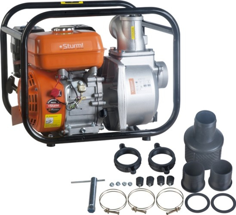 Мотопомпа бензиновая Sturm BP87101 для слабозагрязненной воды