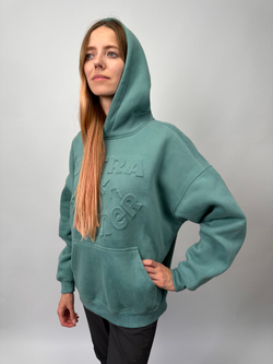 Oversize Худи " Ultra Runner " green