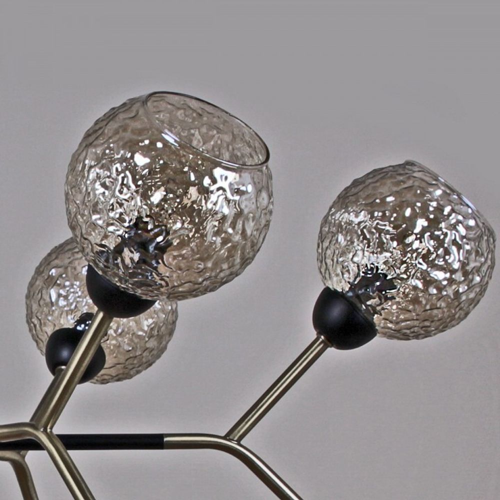 Люстра на штанге ILLUMICO  IL0268-12PSQ-79 BK AB