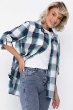 Рубашка Аланта (бело-синяя) Б14035-18М LT Collection