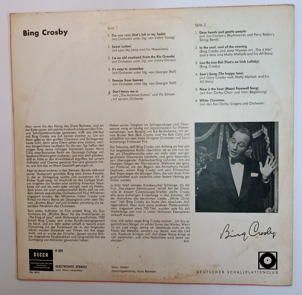 Bing Crosby Bing Crosby (Germany)