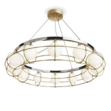 Подвесной светильник MOD312PL-12GCH золото/хром Carcass Maytoni