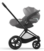 Коляска 3 в 1 Cybex Priam IV Matt Black complete и автокресло Cloud T i-Size Mirage Grey Plus Off White