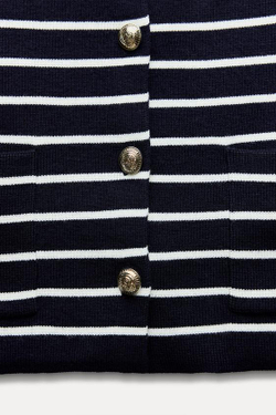 ZARA КАРДИГАН В ПОЛОСКУ, ПОЛОСКИ