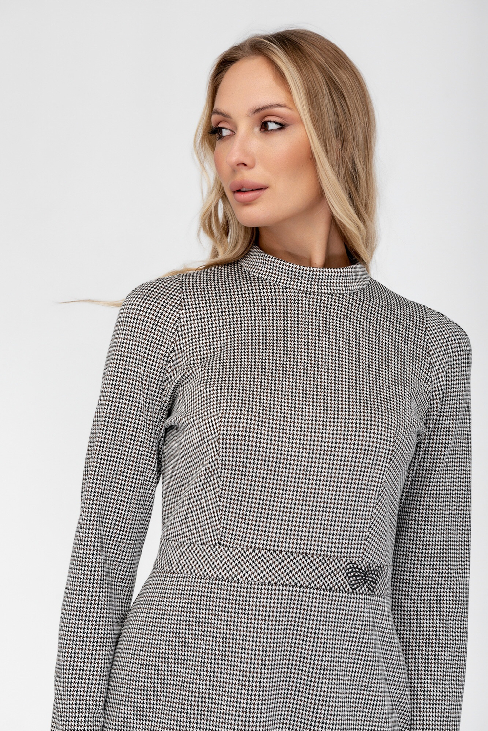 Платье в мелкую косую клетку Тамбовчанка