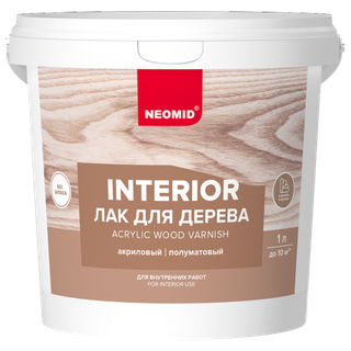 NEOMID Interior Лак акриловый для дерева, 1 л