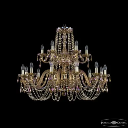 Подвесная люстра Bohemia Ivele 1402/12+6/360/2d G M777