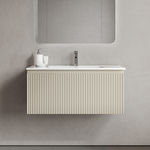 Тумба подвесная SANCOS Snob R 1.0 890х445х406, c одним ящиком оснащенным доводчиками, Beige Soft , арт.SNR1.090CE