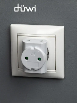 duwi Тройник для розетки компактный, белый 27401 8