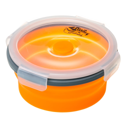 Tramp Контейнер складной с крышкой-защелкой 800 мл, TRC-087, оранжевый