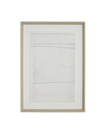 Durkan Абстрактная картина на переработанной бумаге белая 50 x 70 см