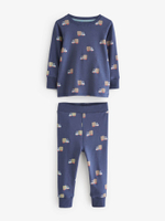 Пижама для мальчика Next 228-163, 3 шт., Синий, Молочный, Мятный