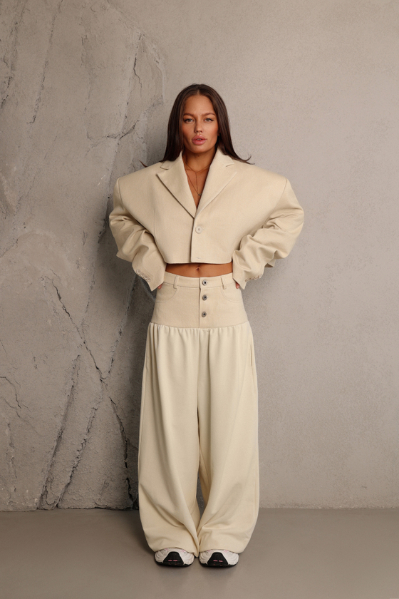 Брюки комбинированные