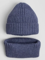 Шапка детская и снуд осень