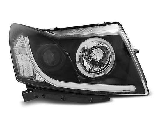 Передние фары tube light black для Chevrolet Cruze