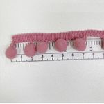 Тесьма с помпонами, цвет Роза