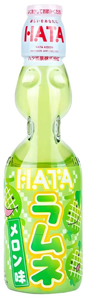Газированный Напиток Рамуне со Вкусом Дыни / Ramune Lemonade Melon 0.2л - 30шт