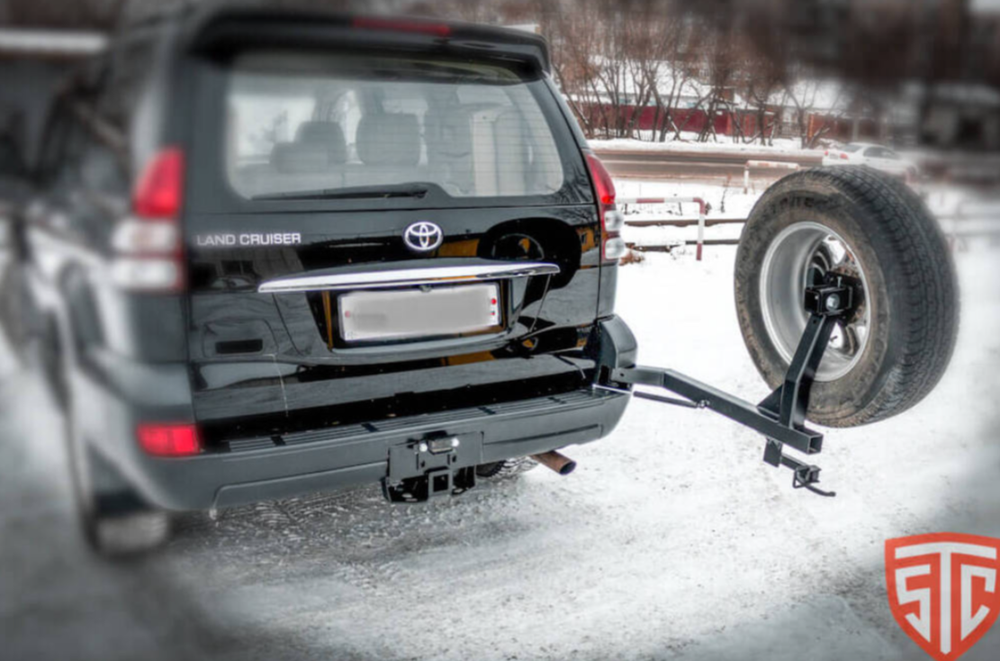 Калитка в штатный бампер Toyota Land Cruiser Prado 120