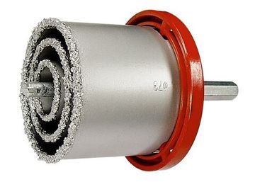 Набор коронок по керамической плитке, 33-53-67-73 мм, 6-гранный хвостовик Matrix 72840