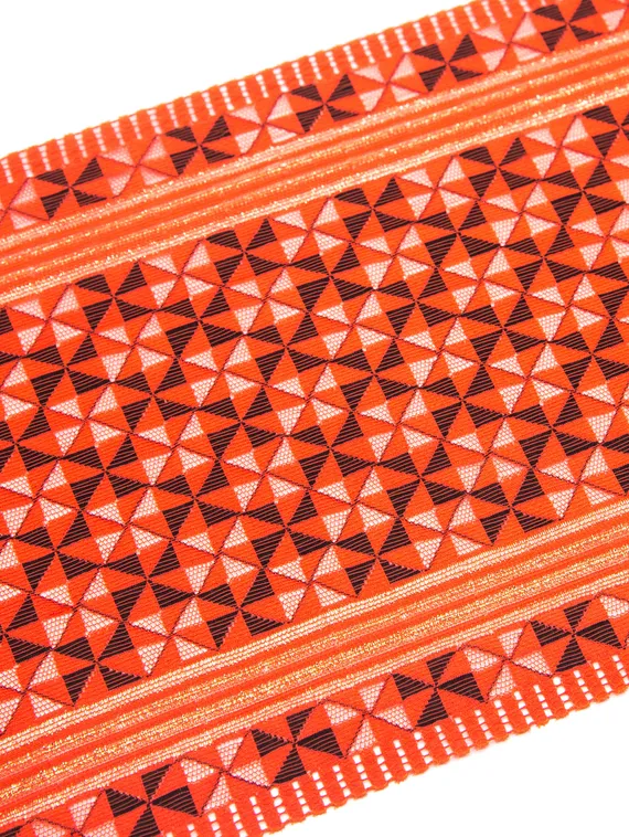 260 ОПТ Кружево эластичное 19,5 см, Италия, красный/черный