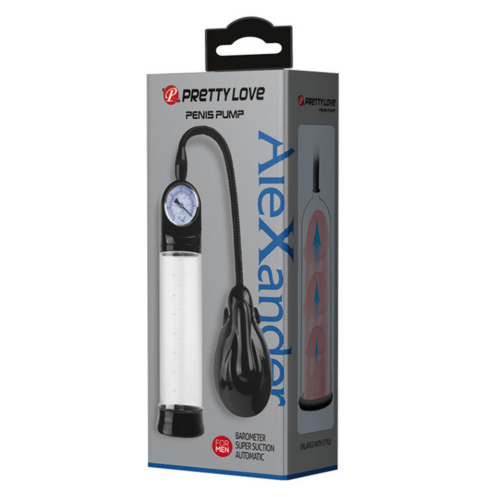 Автоматическая вакуумная помпа 29см с манометром Pretty Love Penis Antomatic Pump Alexander BM-010093PL
