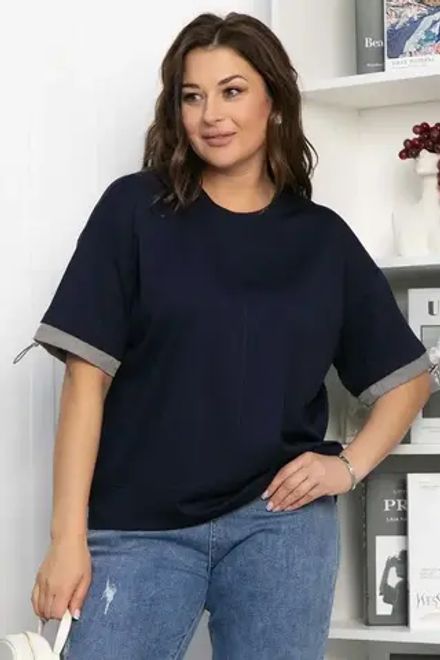 Блуза Софья (синяя) Б13941-1М LT Collection