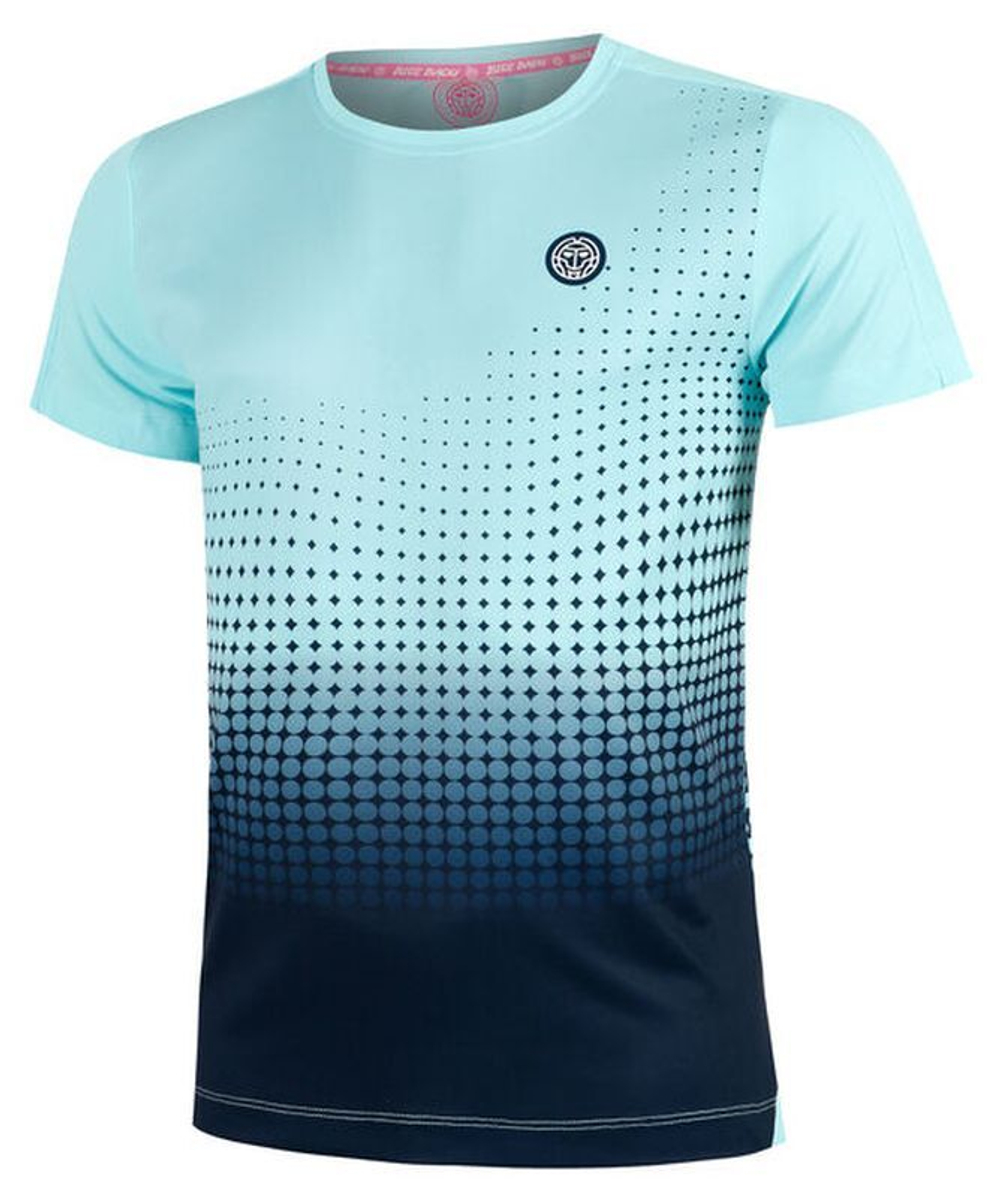 Мужская теннисная футболка Bidi Badu Spectrum - небесный