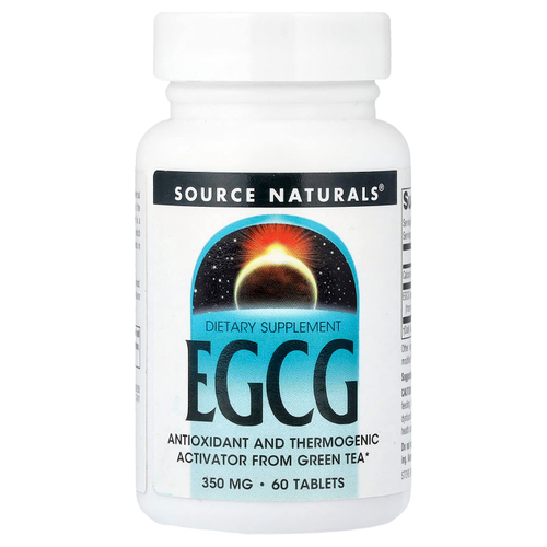 Source Naturals, EGCG, 350 мг, 60 таблеток
