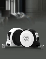 Рулетка "Home Series White" Deli H8005B 5м х 19мм (Эксклюзивный дизайн, подарочная упаковка)