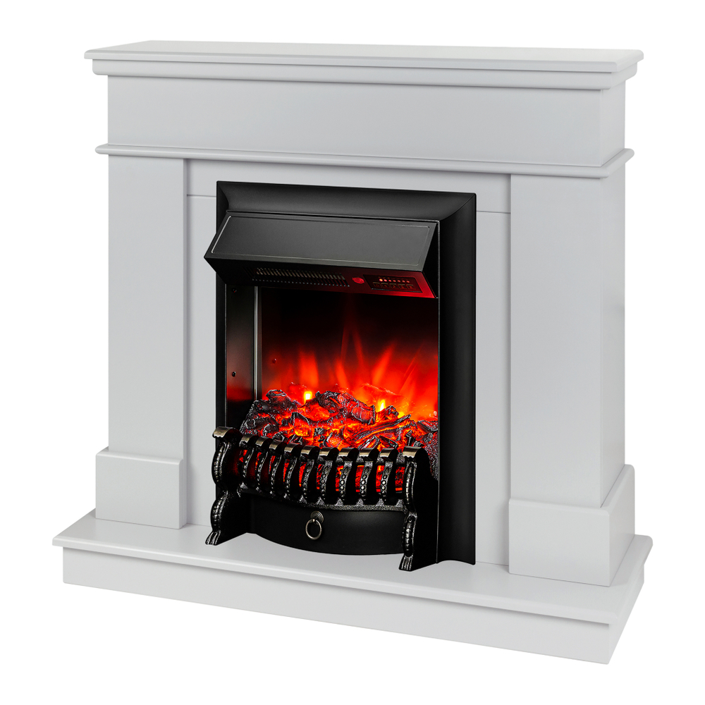 Каминокомплект Real Flame Selena STD GR с очагом Fobos Lux Black RC
