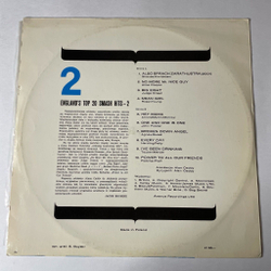 Винтажная виниловая пластинка LP Orkiestra Alana Caddy England's Top 20 Smash Hits 2 (Польша 1974)