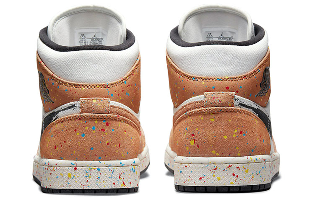 Air Jordan 1 Mid Se 'Brushstroke Paint Splatter'