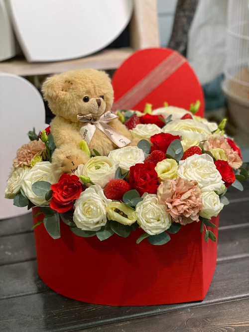 Коробочка "Клубничный мишка"