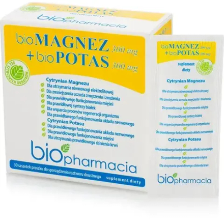 Биофармация биоМагний 300 мг + биоКалий 300 мг - 30 пакетиков