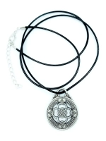 Серебристая подвеска на удачу амулет Магическая Сигила