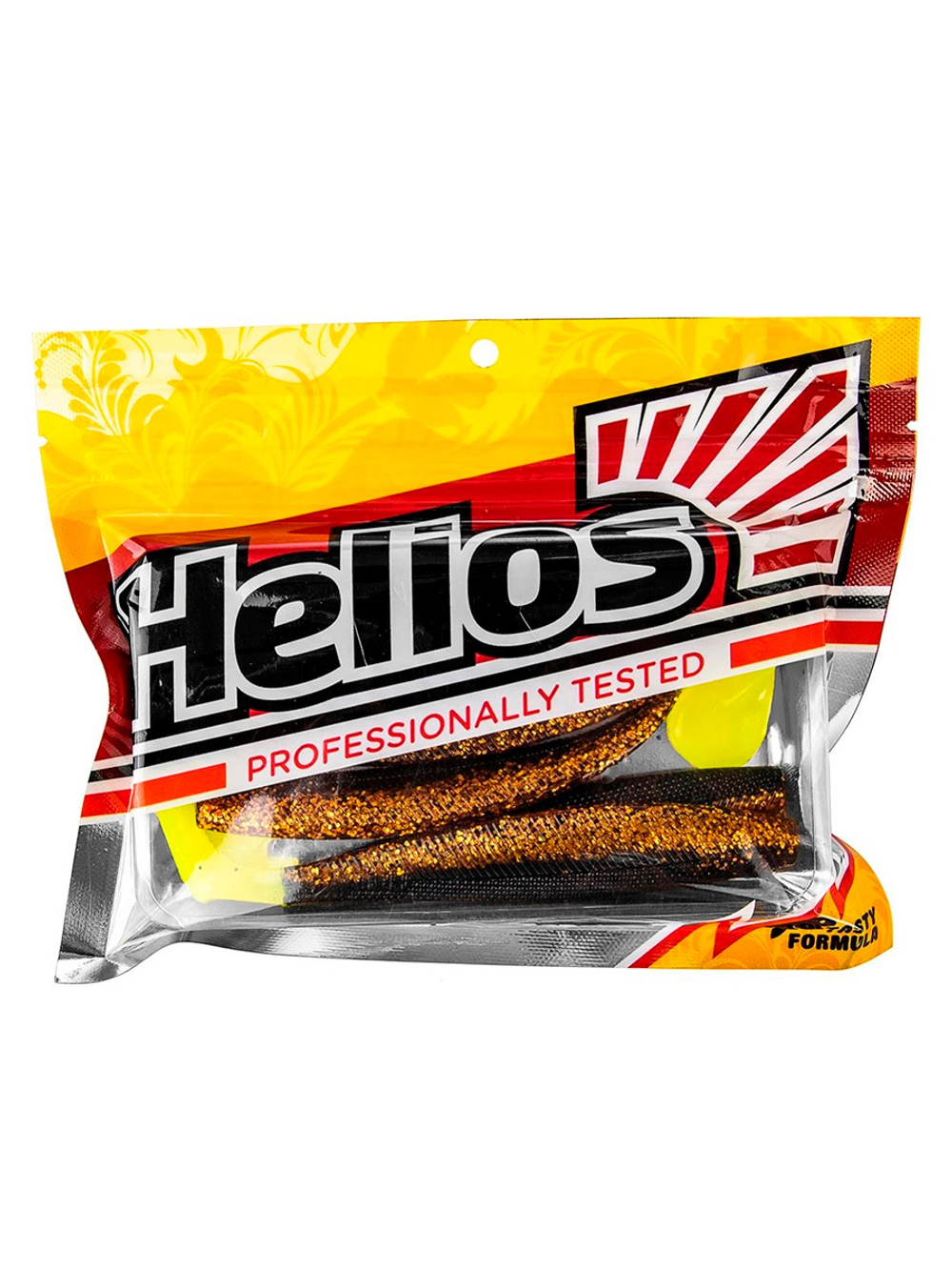 Виброхвост Helios Trofey 5.5"/14см Red Lemon 4шт. (HS-25-050)