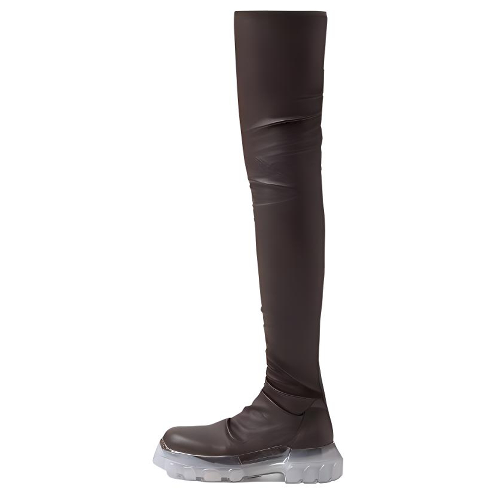 RICK OWENS/RO Over the knee Boots Women"s Brown