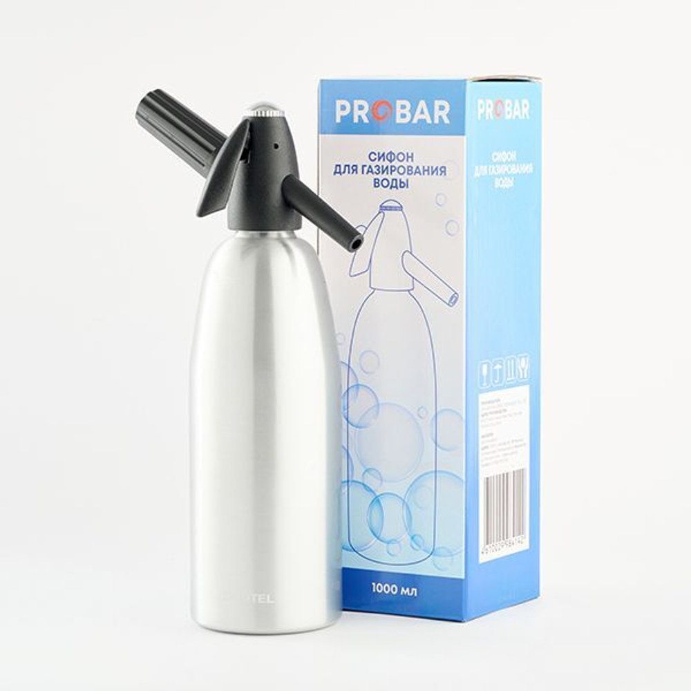 Сифон для содовой;алюмин.,пластик;1л