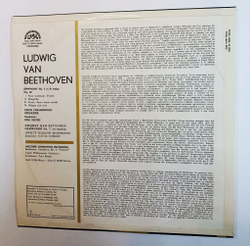 Винтажная виниловая пластинка LP Beethoven Бетховен, Czech Philharmonic Orchestra, Conductor Paul Kletzki  Symphony No. 7 Симфония № 7 (Чехословакия 1977)