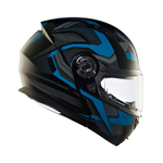 Шлем интеграл Royal Enfield, цвет - черно-синий, размер - L (600 мм), арт. RRGHEP000570 (HESS22014GLOSS BLACK & BLUE)