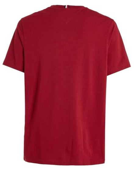 Мужская теннисная футболка Tommy Hilfiger Essentials Big Logo Short Sleeve Tee - rouge